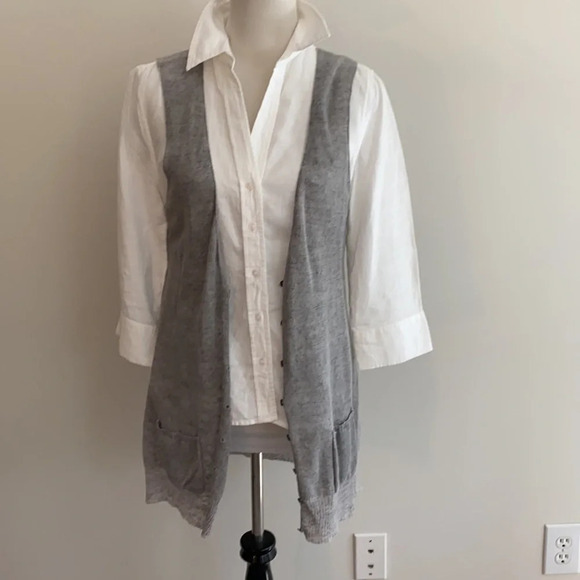 •Eileen Fisher• Linen Vest, EEUC - Picture 2 of 8